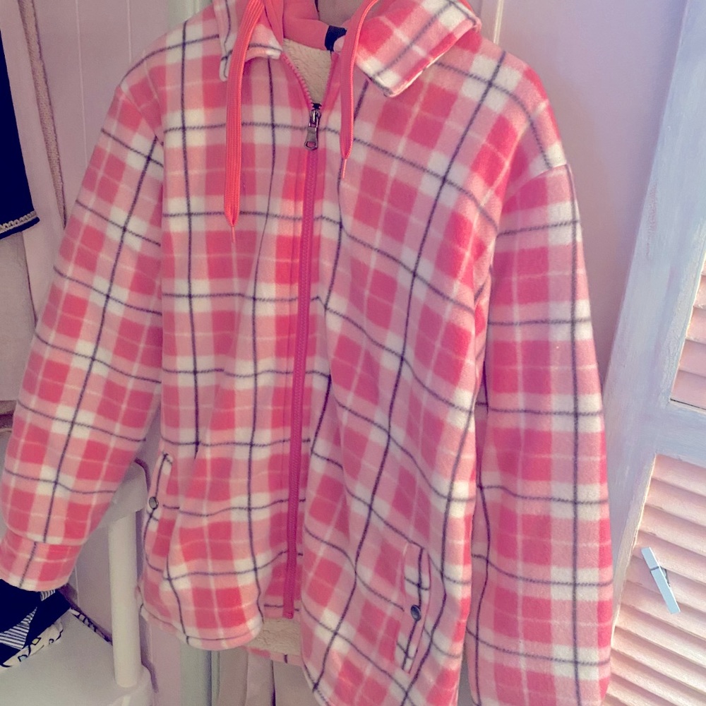 Brand new pink fleece zip up